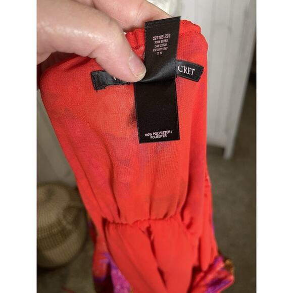 Victoria’s Secret Halter Wrap Dress Red Cheetah Leopard Y2K Size Medium - Picture 4 of 6